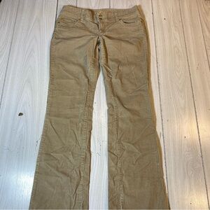 Tommy Hilfiger Low Rise Bootcut Brown Beige Courdory Pants Size 9